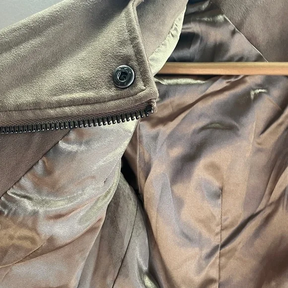 Kut from the Kloth Women's Tan Leather Jacket - Picture 5 of 7